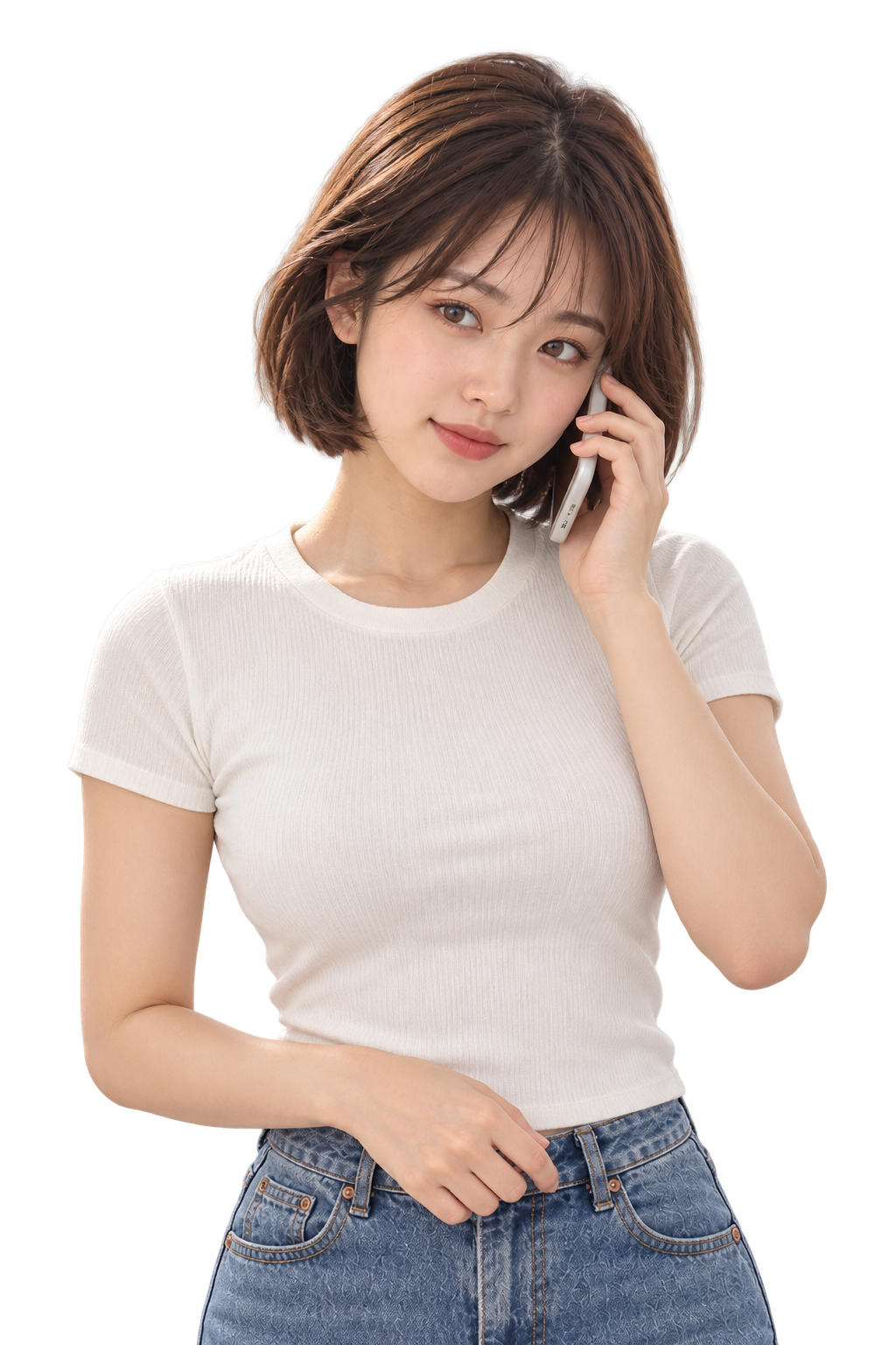 전화 상담 중인 오늘도 렌트중 오하늘 매니저 AI 모델